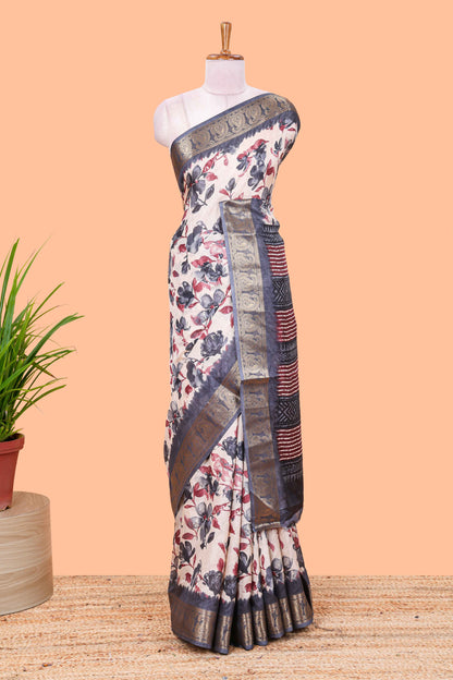 Cream floral print
