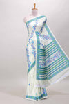 Cream georgette fabric weave