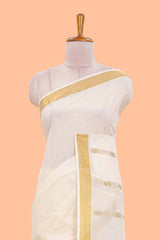 Cream gold jari border