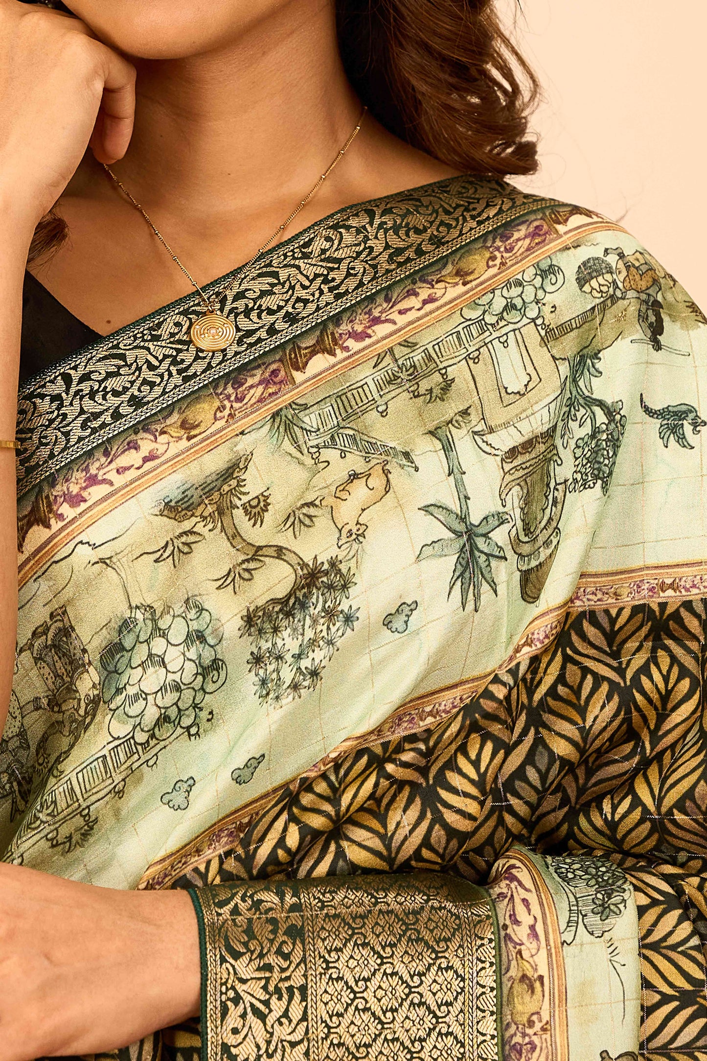 Daily wear ethnic drape