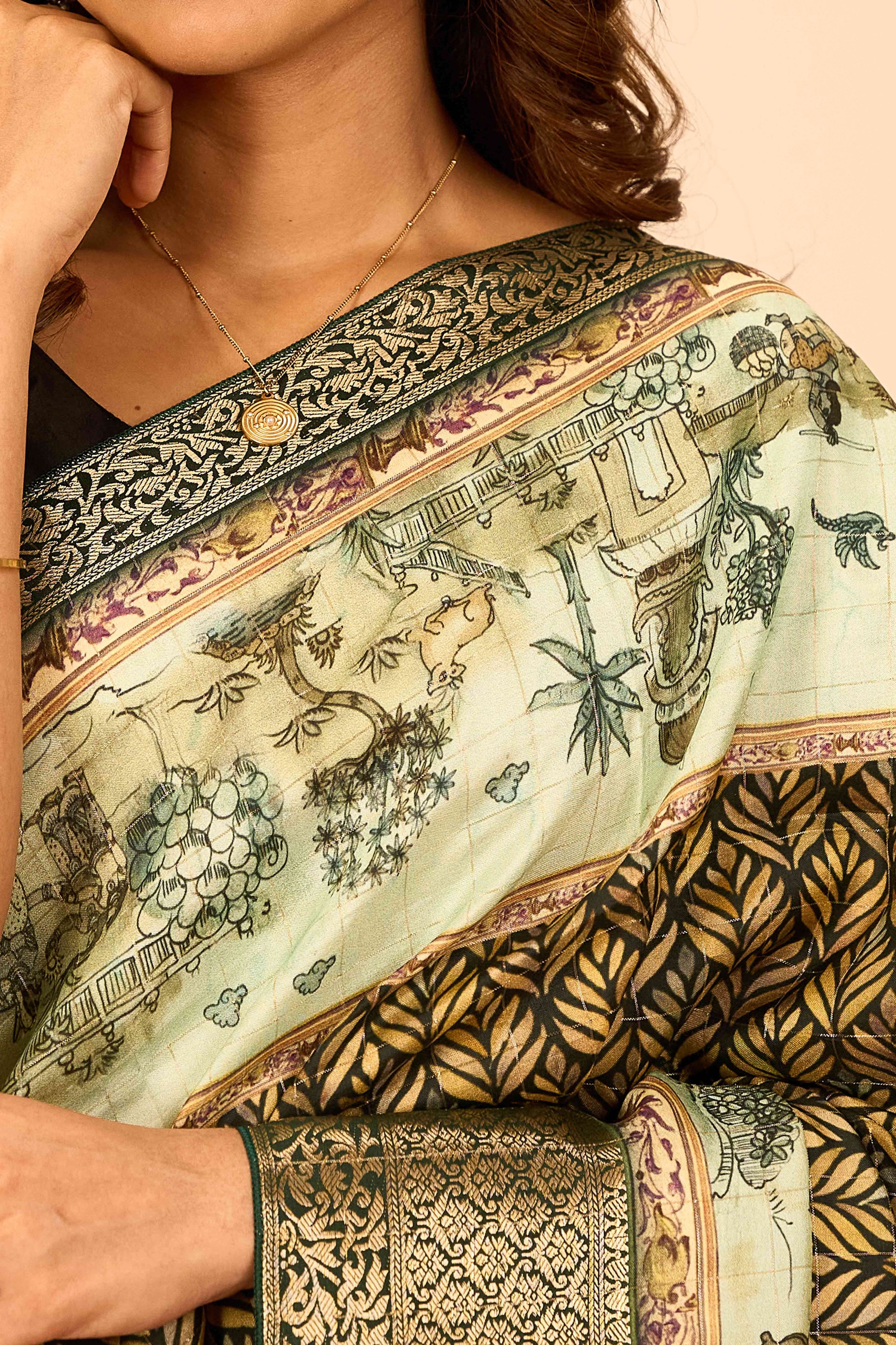 Daily wear ethnic drape
