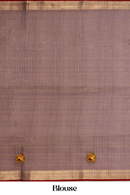 Dark beige linen weave with blouse