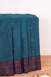Dark blue Chettinad cotton saree