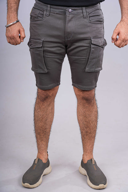 Dark grey cargo shorts