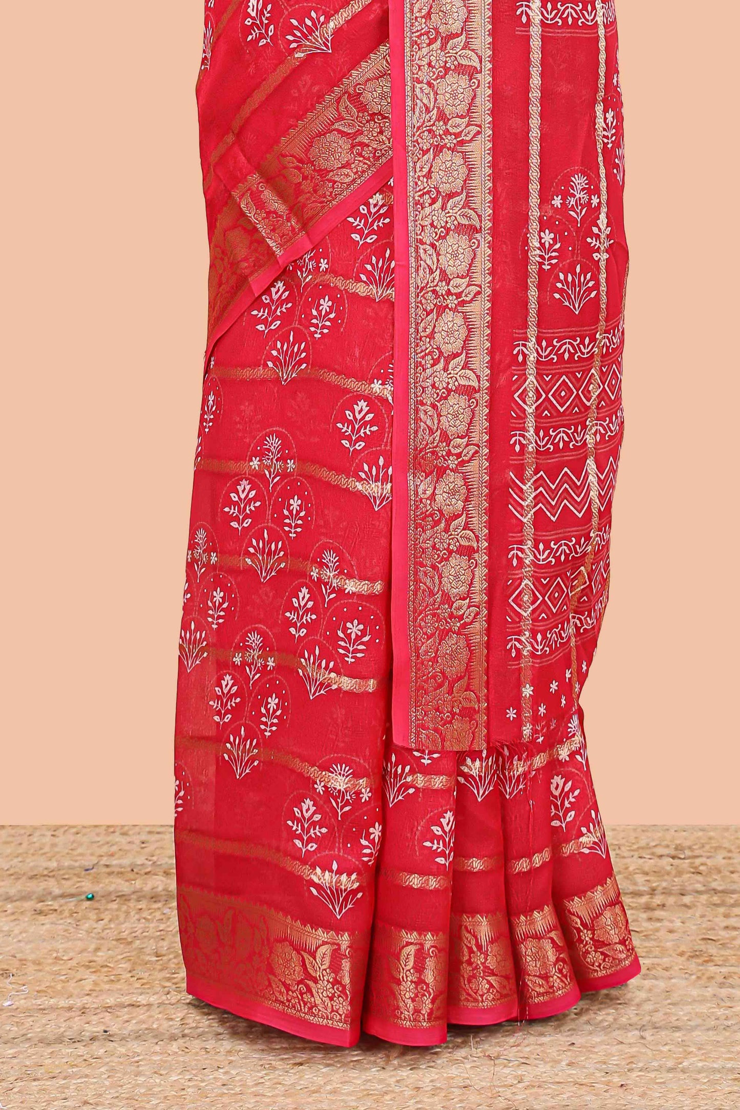 Decorative pallu print