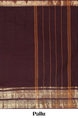  Deep Brown chettinad cotton saree