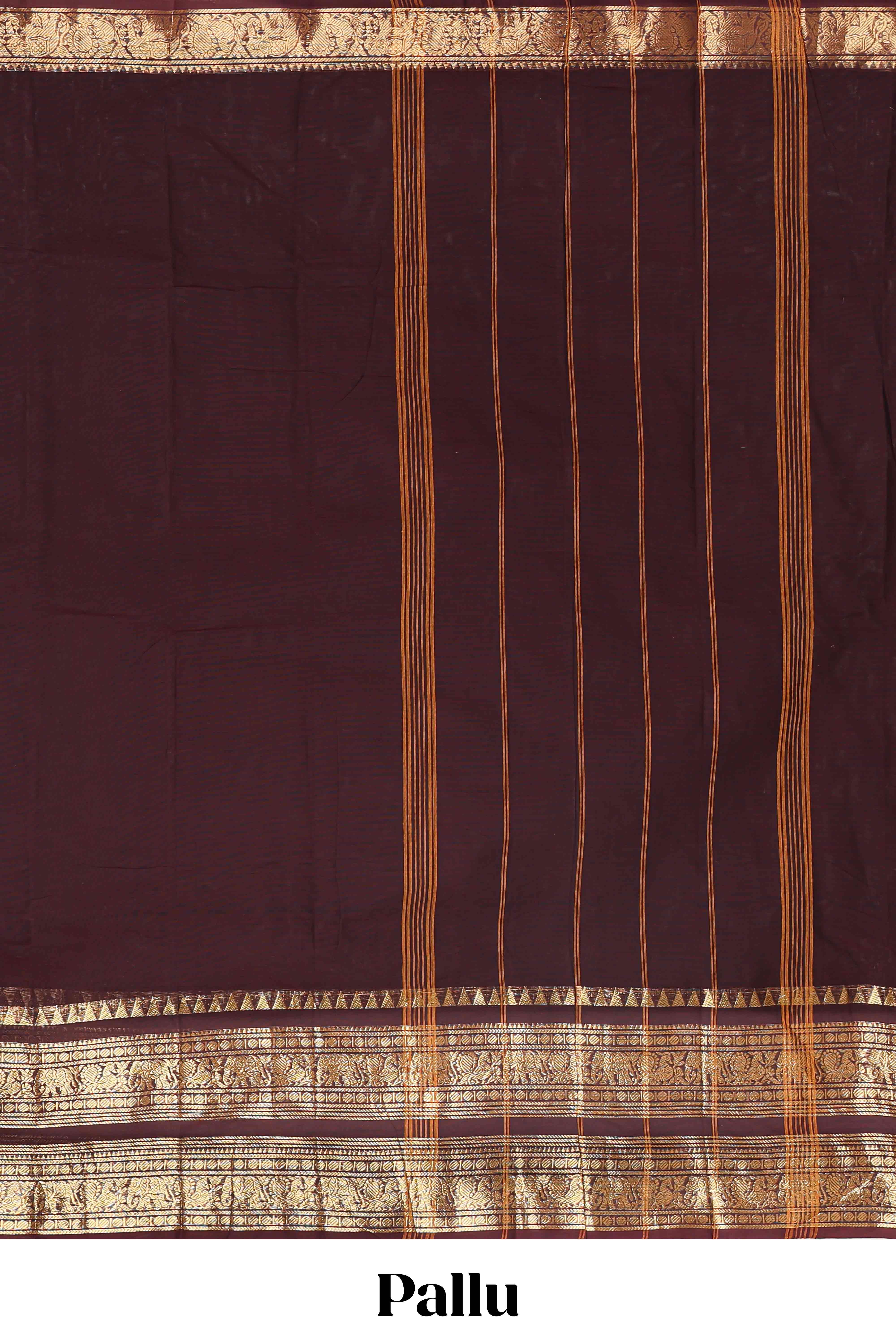  Deep Brown chettinad cotton saree
