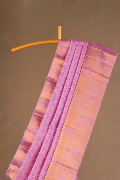 Deep magenta traditional silk saree