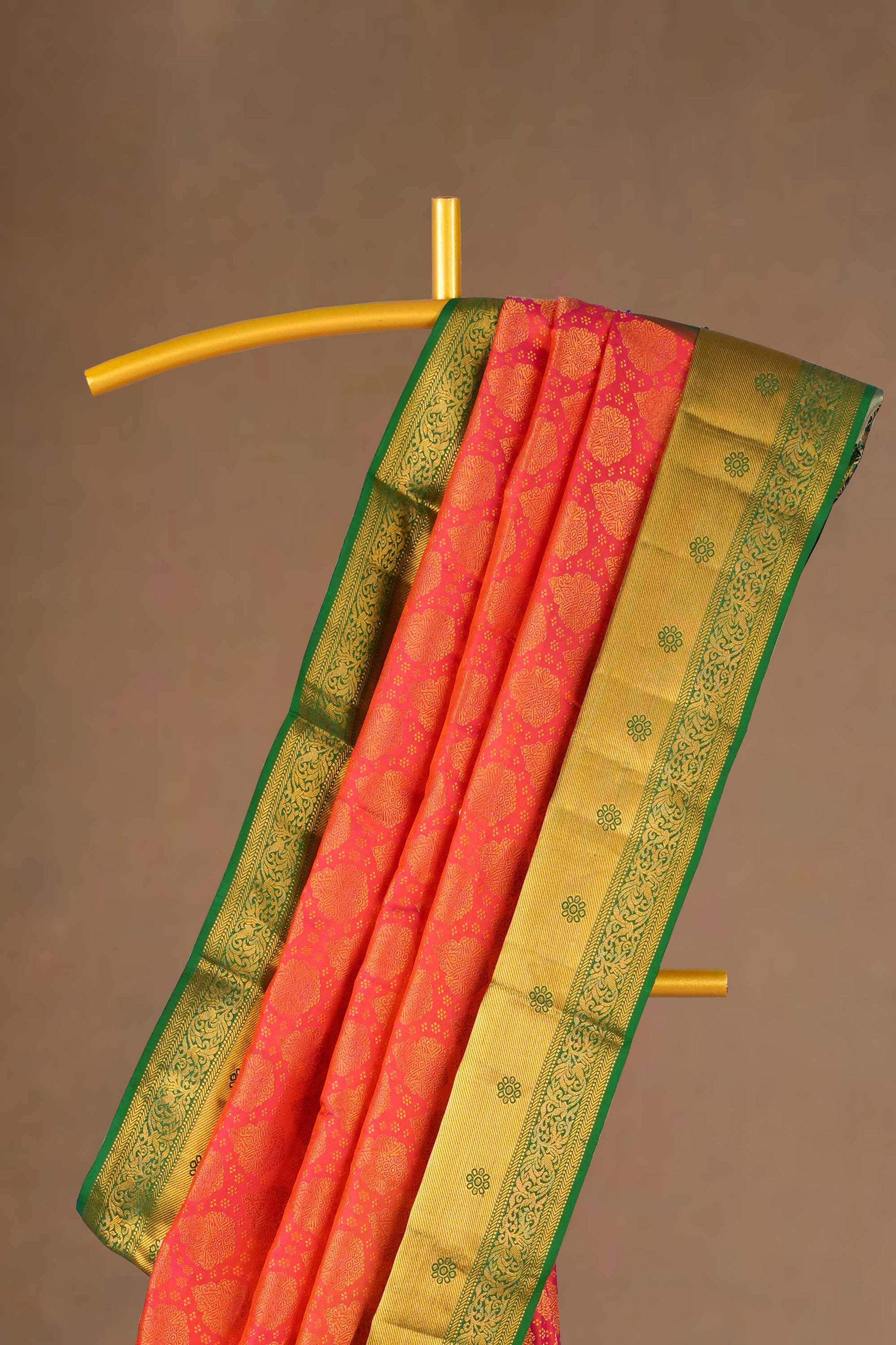 Deep red traditional silk sarees
