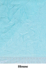 Designer blue saree