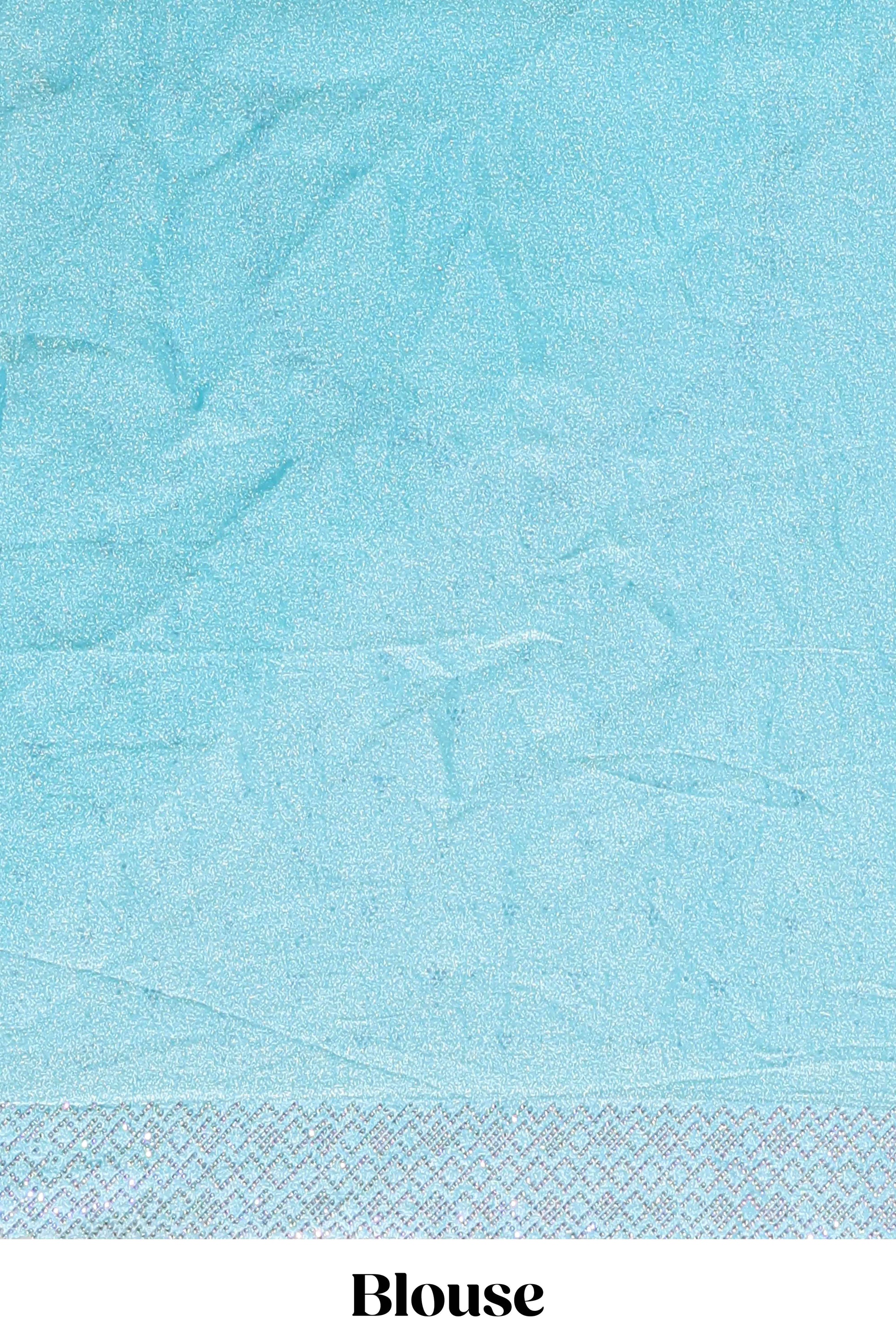 Designer blue saree