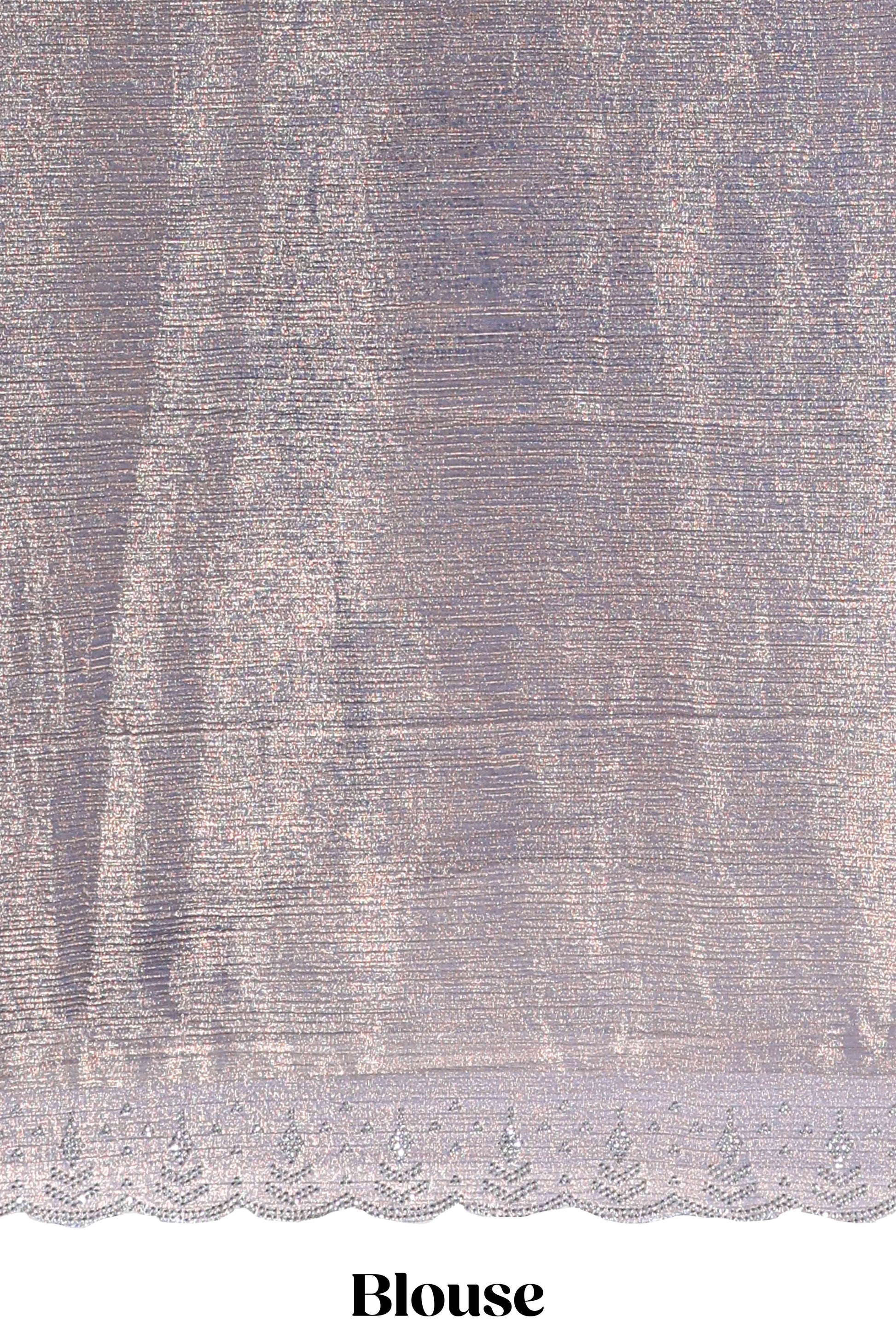 Designer grey saree