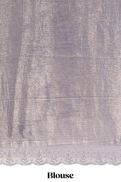 Designer grey saree