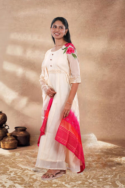Designer neckline ethnic suit