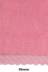 Designer peach color saree