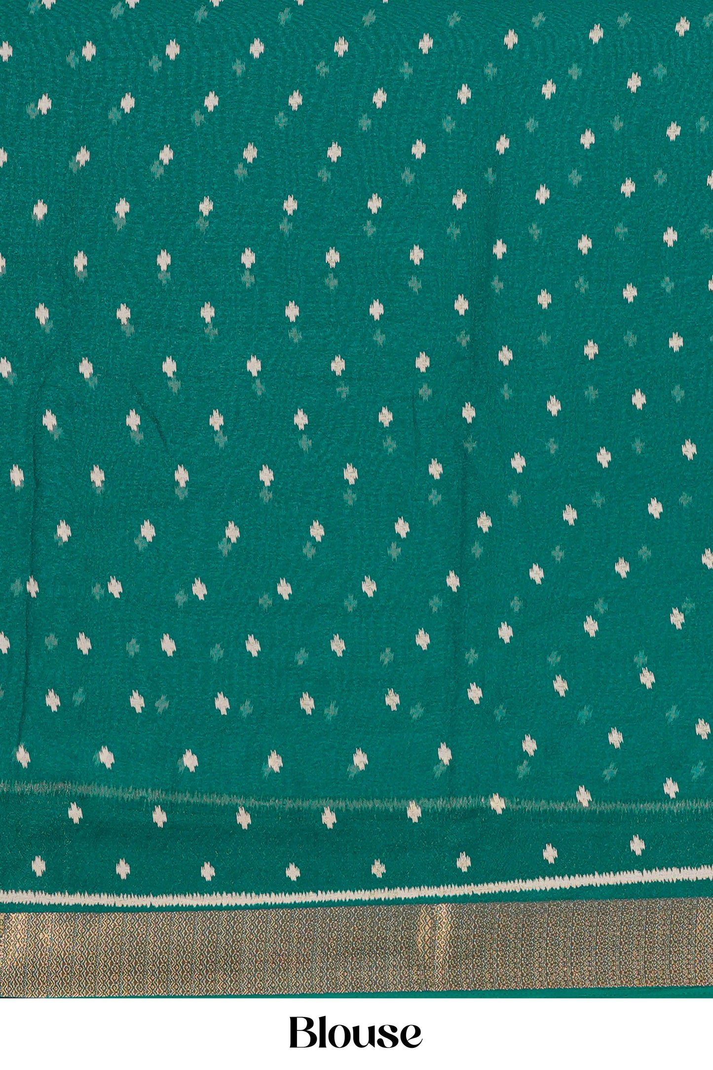 Designer peacock green dupion silk saree