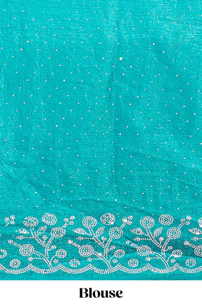 Designer peacock saree