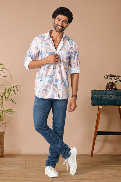 Designer print fashion shirt