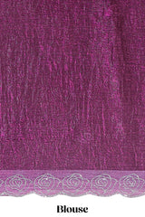 Designer purple color saree