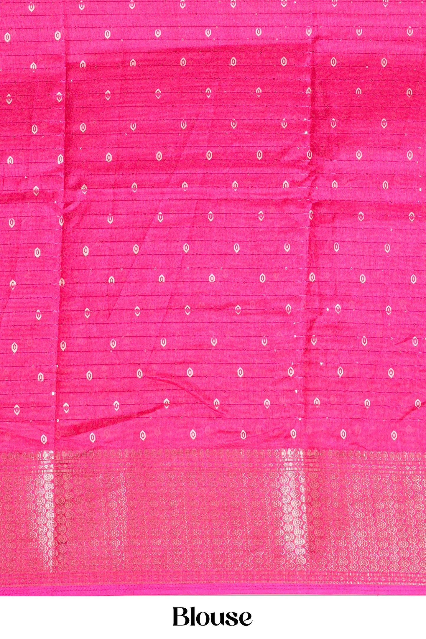 Designer rani pink silk saree