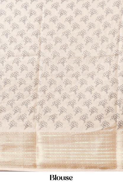 Designer sandal dupion silk saree