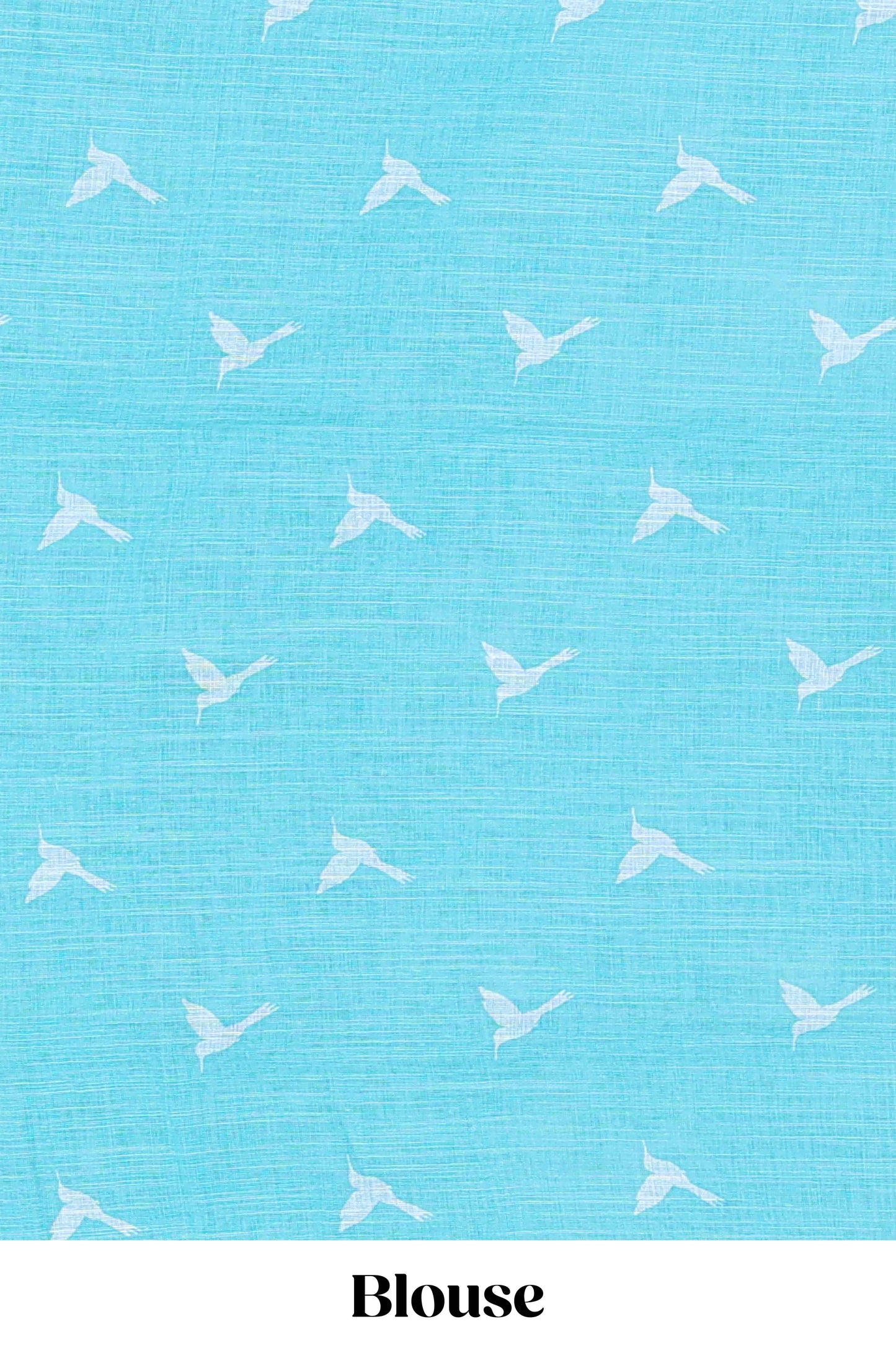 Designer turquoise blue linen cotton sarees