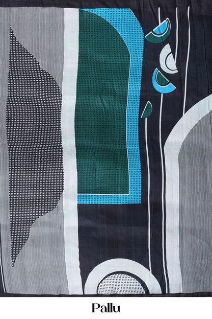 Designer tussar silk printed sarees