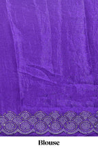 Designer violet saree