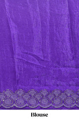 Designer violet saree