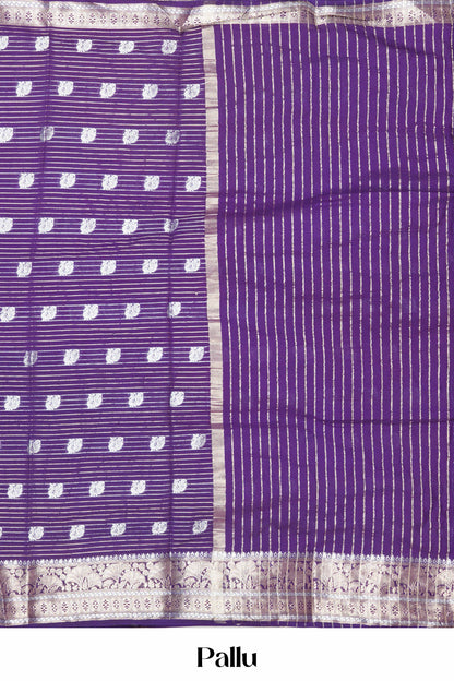 Detailed pallu accents