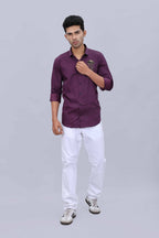 Dobby cotton casual shirt