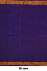 Elegant blue handloom ikkat
