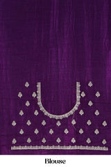 Elegant celebration purple saree