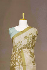 Elegant festive green drape 