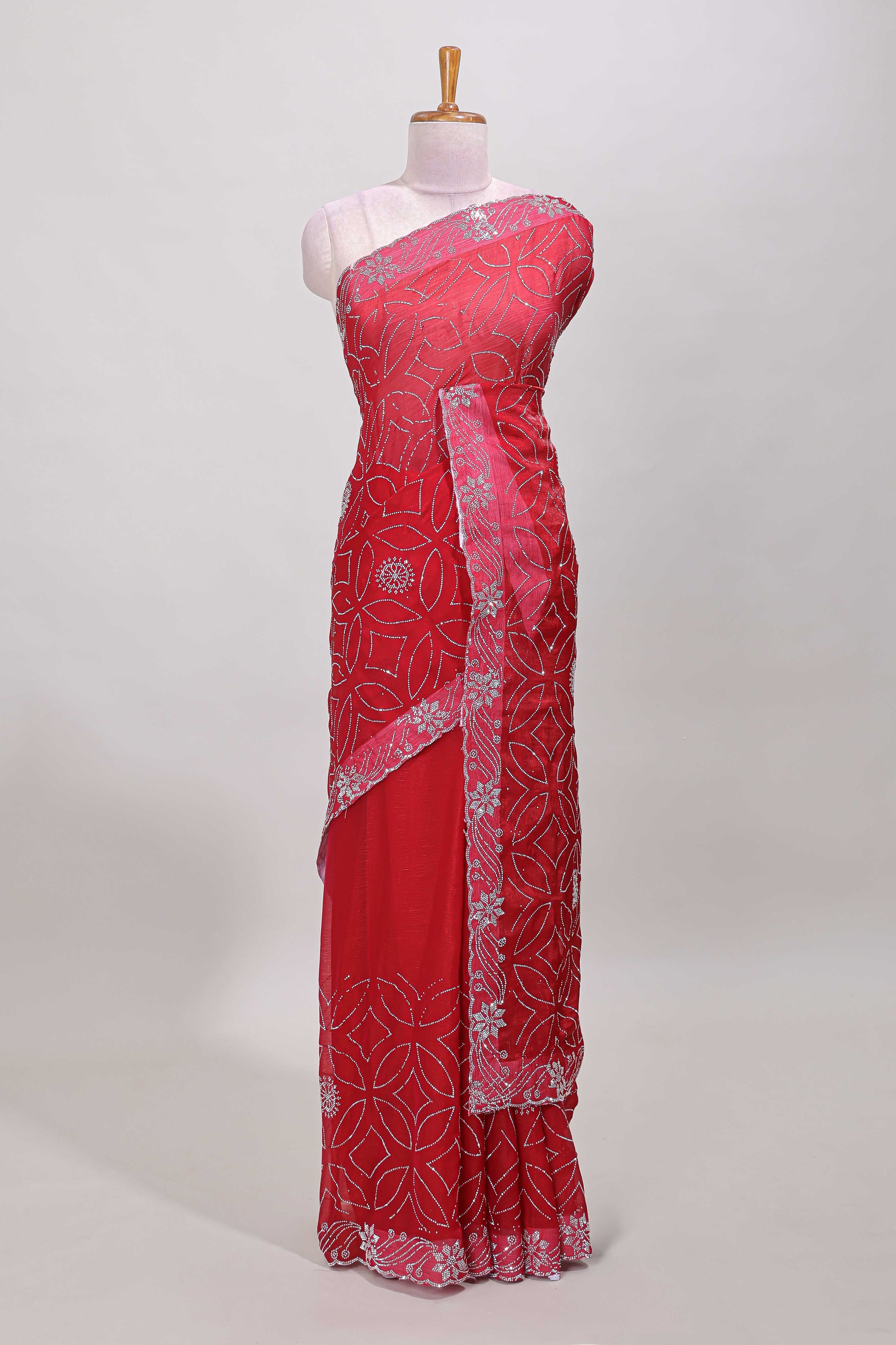 Elegant floral embellished drape