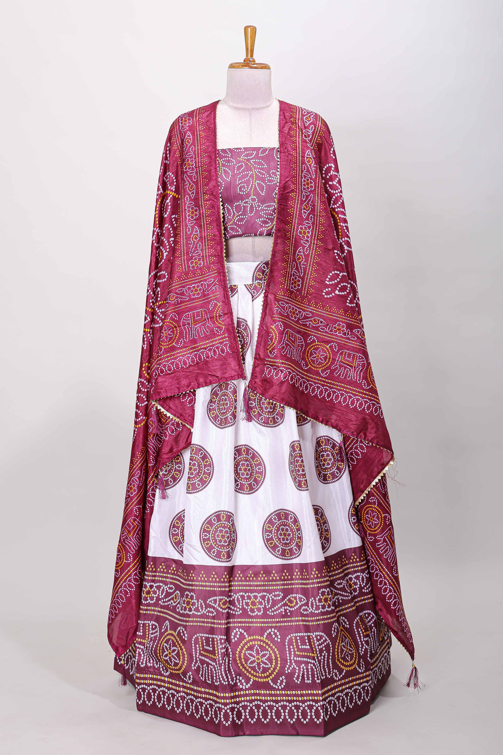 Elegant floral ethnic outfit
