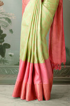 Elegant light green Kanchipuram silk saree