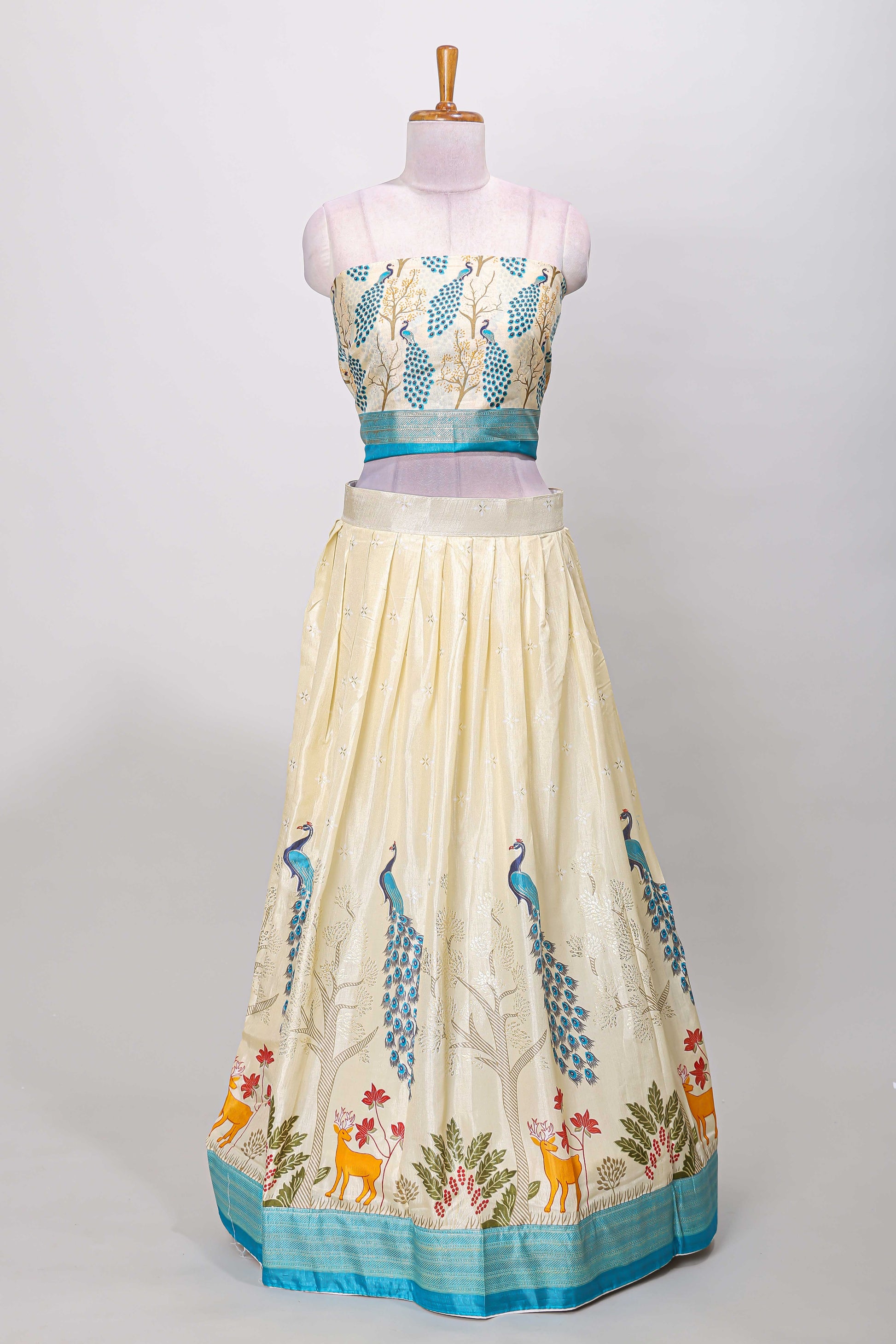 Elegant mustard dhavani wear