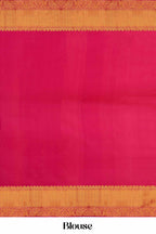 Elegant pink wedding pattu silk saree
