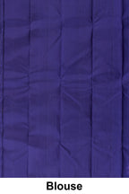 Elegant sky blue Kanchipuram saree
