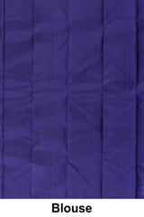 Elegant sky blue Kanchipuram saree