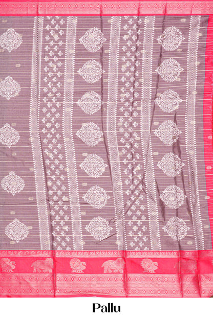 Elegant statement drape saree