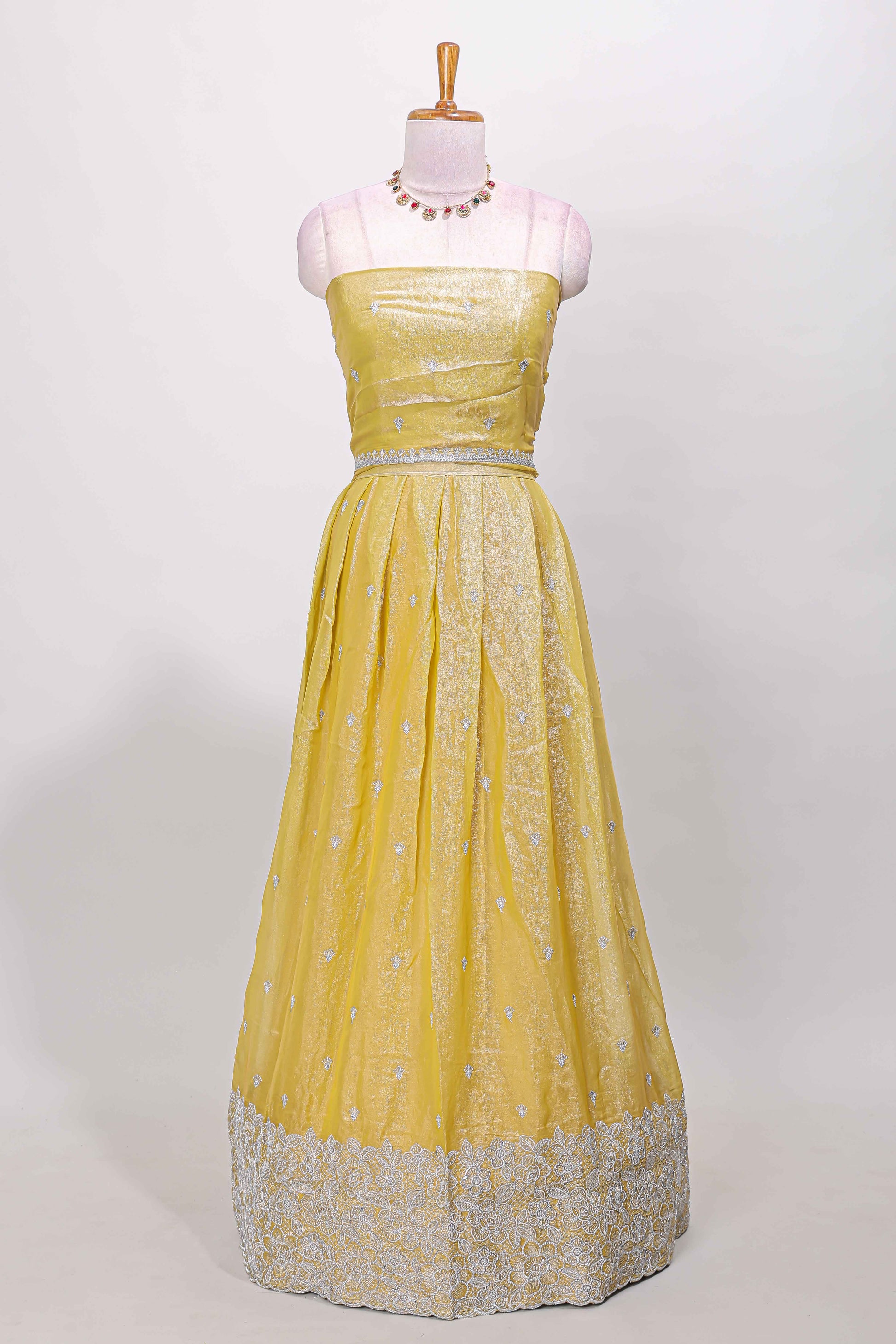 Elegant yellow lehenga wear