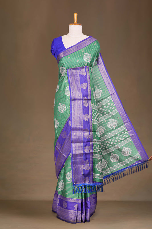 Emerald green dola silk 