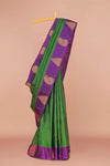 Emerald green pure silk sarees