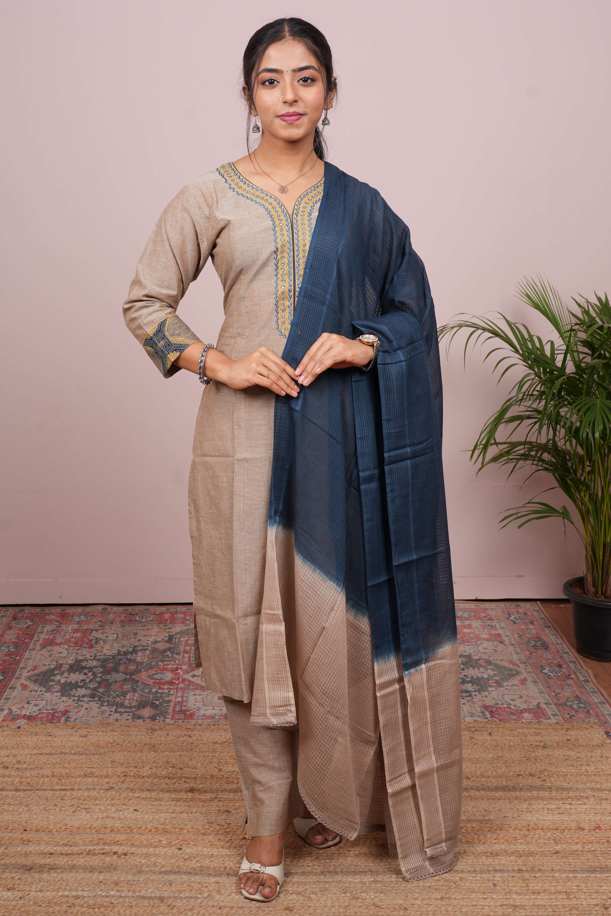 Ethnic embroidered salwar suit set