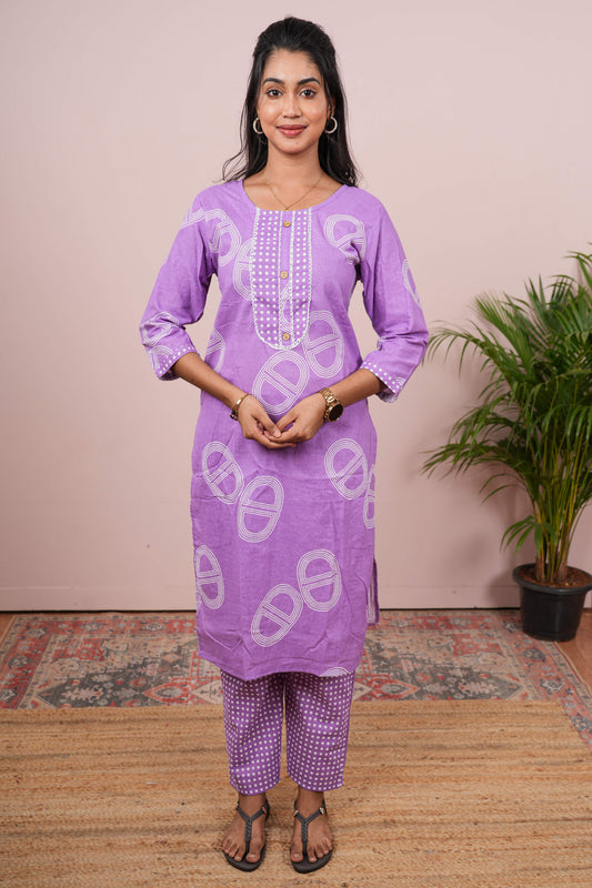 Ethnic printed salwar outfit