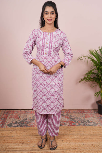 Ethnic printed salwar suit set
