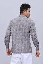 Everyday printed dobby shirt