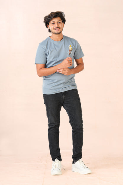 Fancy side label tee